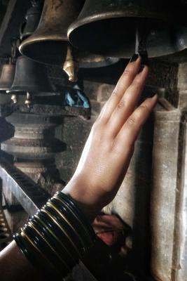 Full Download Woman Wearing Black & Gold Bangles Ringing a Vintage Bell Journal: 150 Page Lined Notebook/Diary -  | PDF