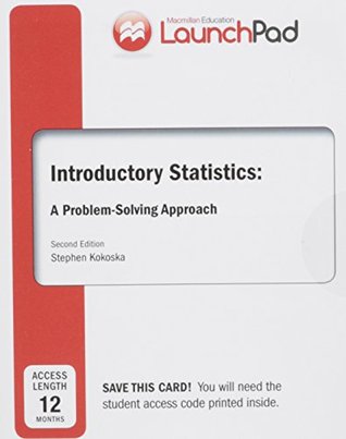Read Online Launchpad for Kokoska's Introductory Statistics (Twelve Month Access) - Stephen Kokoska | ePub