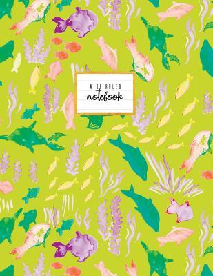 Read Wide Ruled Notebook: Lime Green Pink Violet Watercolor Fish Ocean Journal, Lined Journal, Classic, 110 Pages, Paperback. -  | ePub