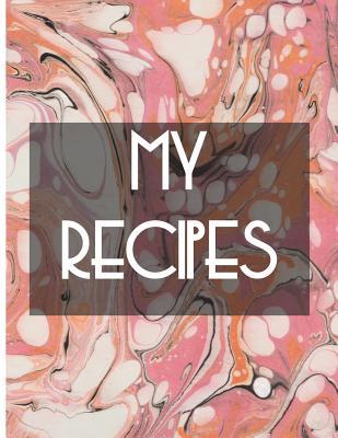 Download My Recipes: Pink Water Marbling Cover, 64 Pages, Glossy -  | PDF