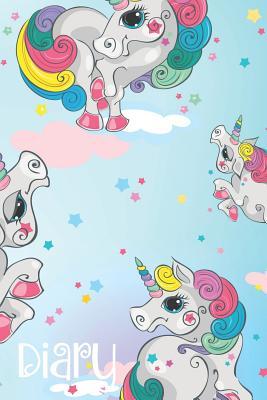 Full Download Diary: 120 Page Lined Journal Undated 6x9: Satin Matte Cover: Crazy Unicorns -  | PDF