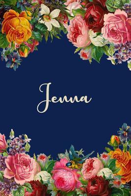Download Jenna: Personalized Name Floral Design Matte Soft Cover Notebook Journal to Write In. 120 Blank Lined Pages -  | ePub
