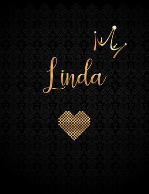 Full Download Linda: Personalized Black XL Journal with Gold Lettering, Girl Names/Initials 8.5x11, Journal Notebook with 110 Inspirational Quotes, Journals to Write in for Women - Panda Studio | ePub