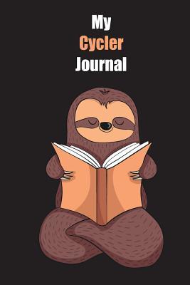 Download My Cycler Journal: With A Cute Sloth Reading, Blank Lined Notebook Journal Gift Idea With Black Background Cover - Slowum Publishing file in ePub