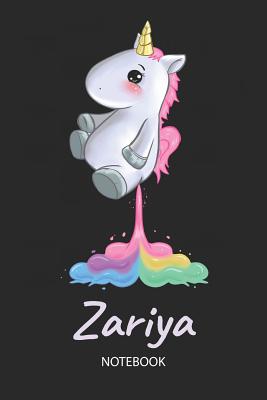 Read Online Zariya - Notebook: Blank Ruled Personalized & Customized Name Rainbow Farting Unicorn School Notebook Journal for Girls & Women. Funny Unicorn Desk Accessories for Kindergarten, Primary, Back To School Supplies, Birthday & Christmas Gift for Women. -  | PDF