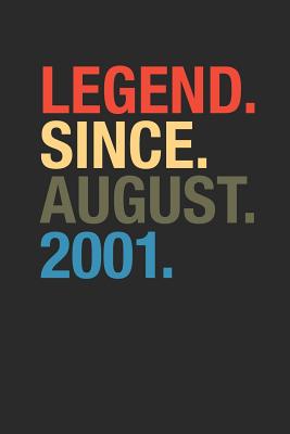 Full Download Legend Since August 2001: Dotted Bullet Grid Notebook / Journal (6 X 9 -120 Pages) - August Birthday Gift Idea - Legend Publishing file in PDF