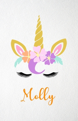 Read Online Molly A5 Lined Notebook 110 Pages: Funny Blank Journal For Lovely Magical Unicorn Face Dream Family First Name Middle Last Surname. Unique Student Teacher Scrapbook/ Composition Great For Home School Writing - Whisky Man Gift Personal Popular Design file in ePub