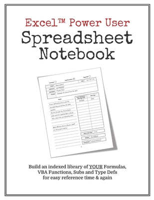 Download Excel Power User Spreadsheet Notebook: Keep Your Excel Formulas & VBA Work Organized in One Easy to Use Journal - Westport Publishing file in ePub